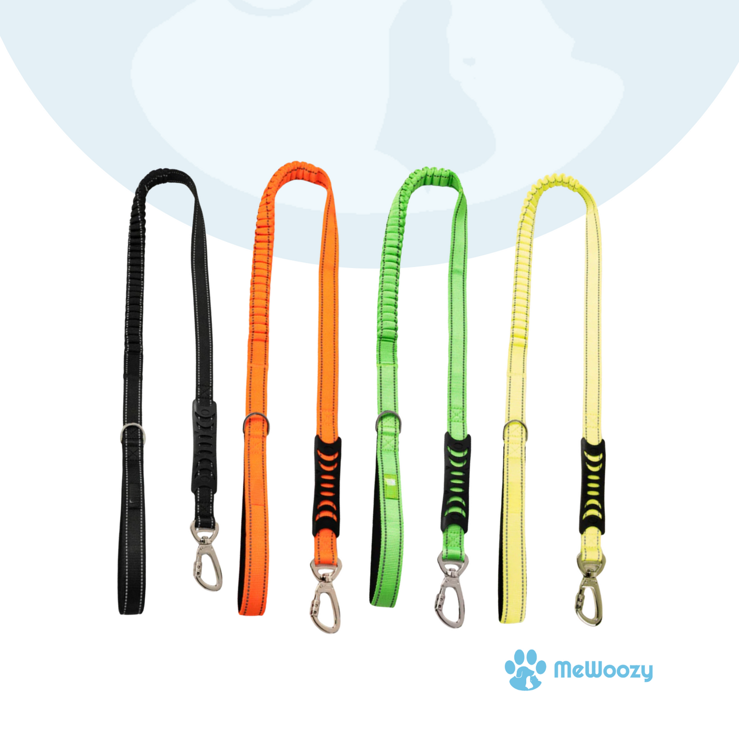 Bungee Hondenriem 1.2M – Met Schokabsorbering