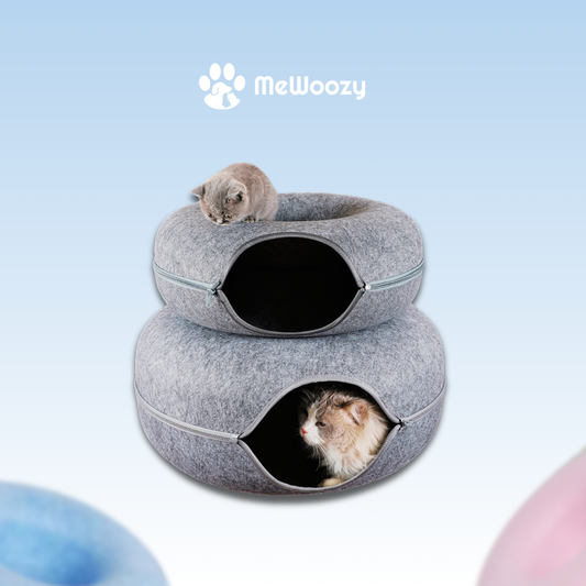 Cat Tunnel with Scratching Mat – For Playing and Sleeping