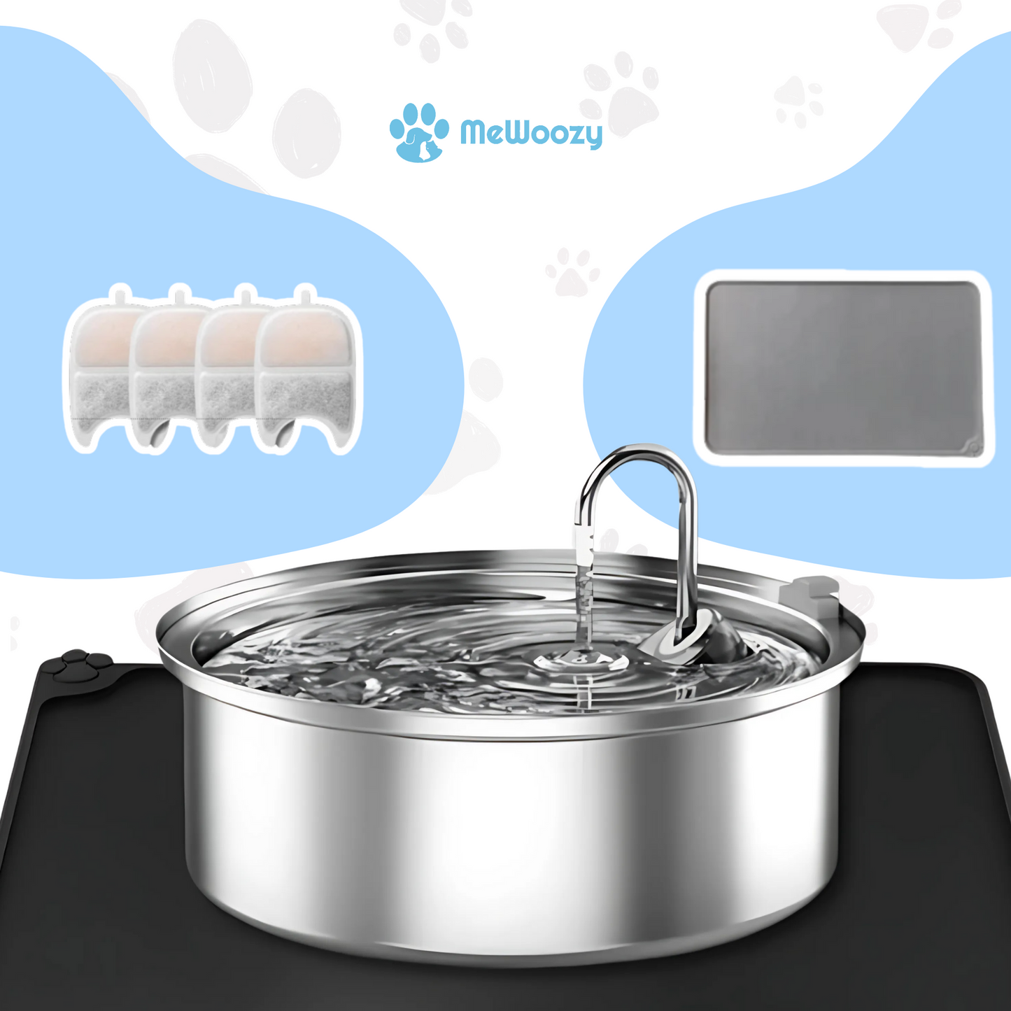 Dog Drinking Fountain Stainless Steel – For Fresh &amp; Clean Water Every Day