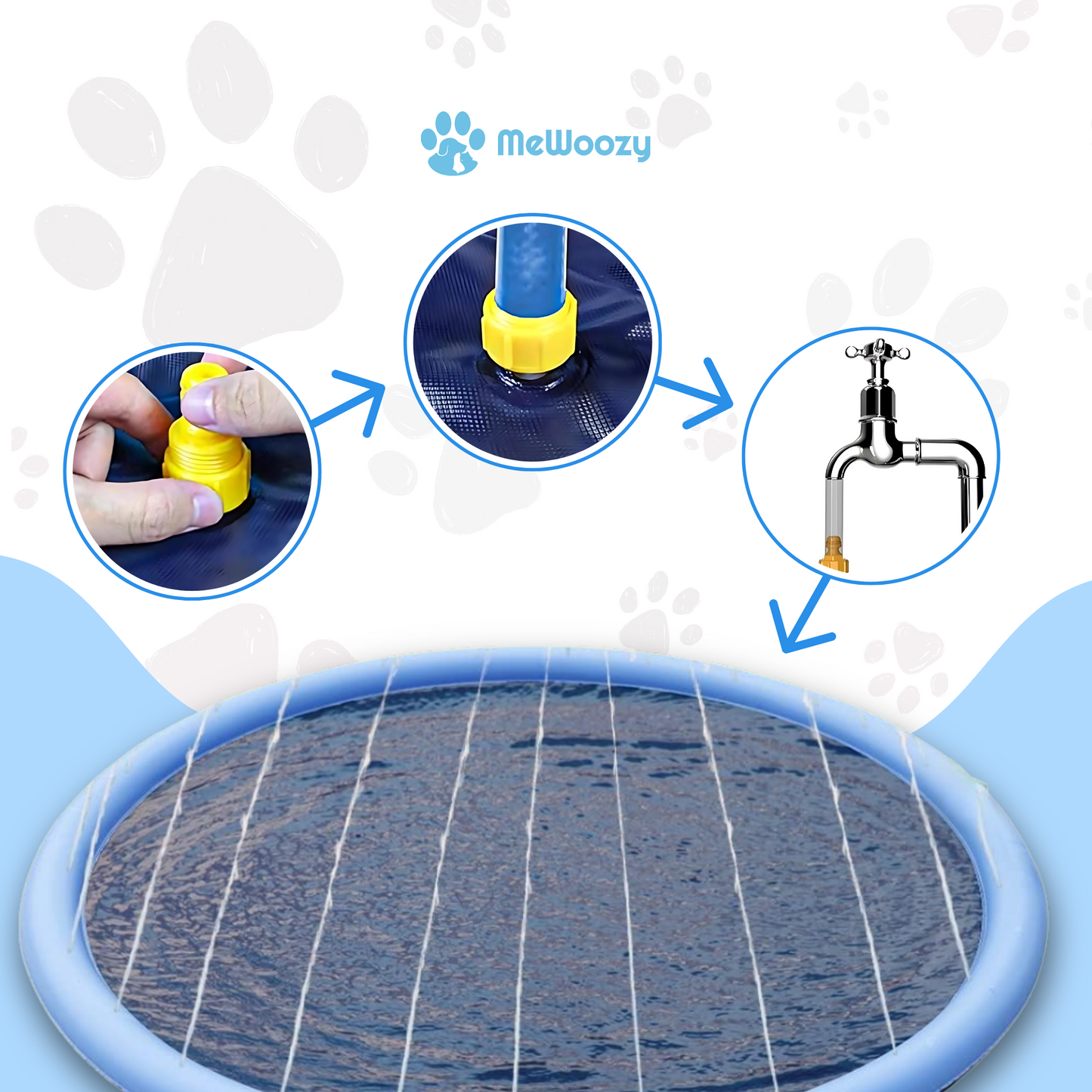 Honden Watermat Met Sproeiers – Voor Verkoelend Buitenplezier