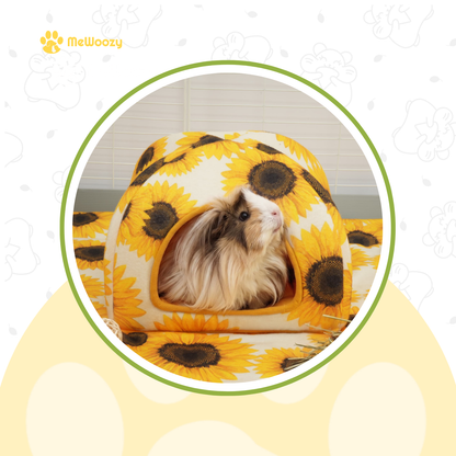 Zonnebloem Schuilhuisje Voor Cavia's