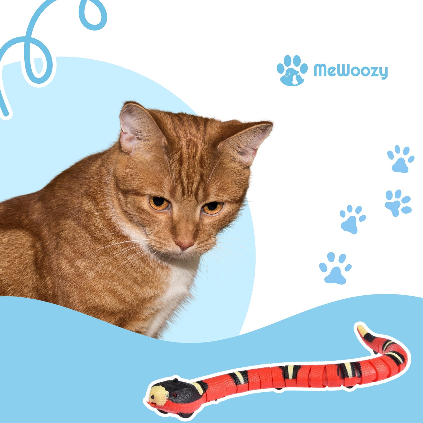 Interactieve Slang Voor Katten – Met Bewegingssensoren