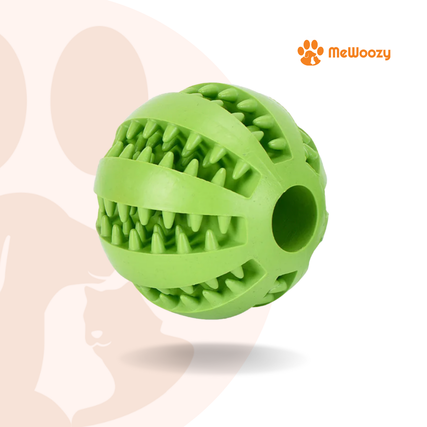 Dog Toy Ball – With Teeth Cleaning Effect