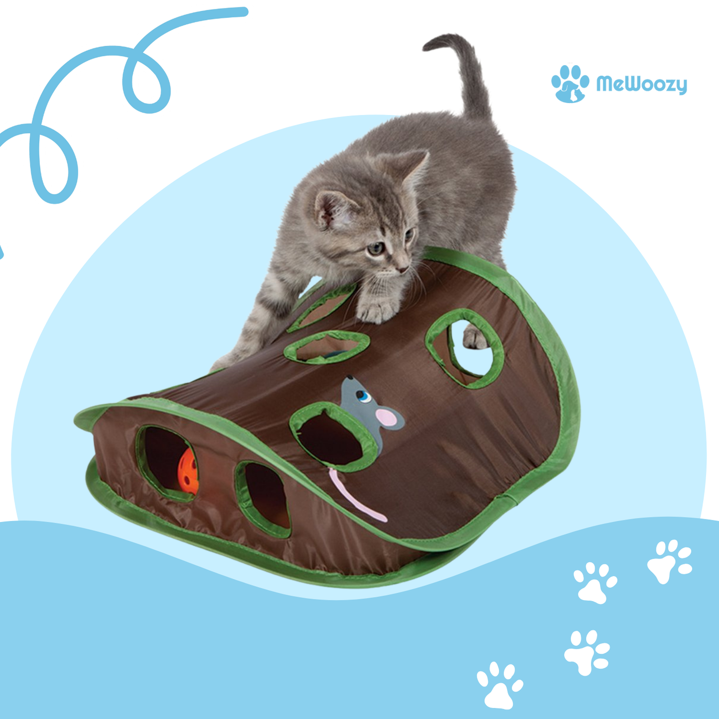Kattentunnel Speelmat Met Muis – Voor Slim En Actief Spel
