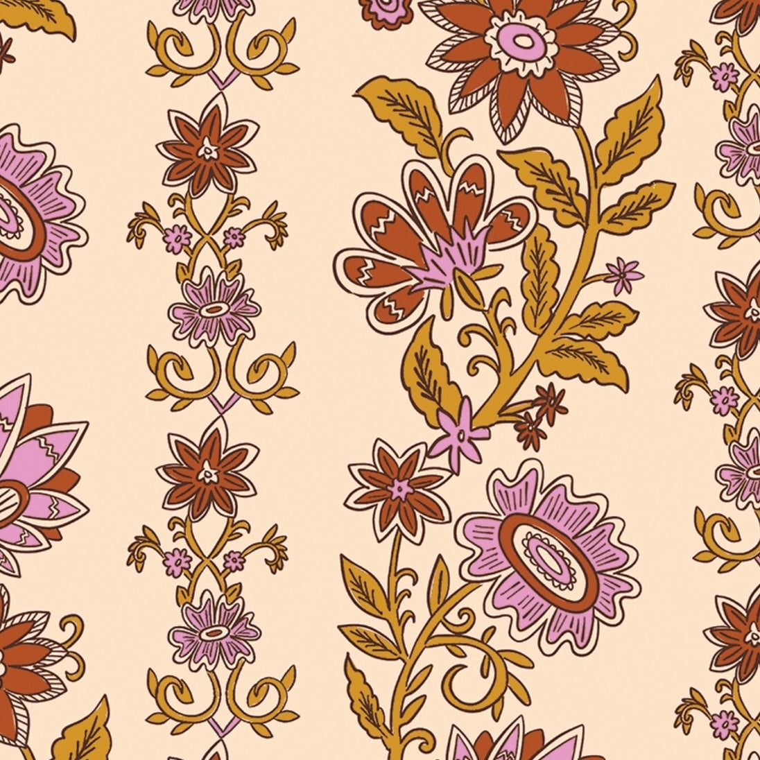 Blockprint Bloemen Halsband Voor Honden