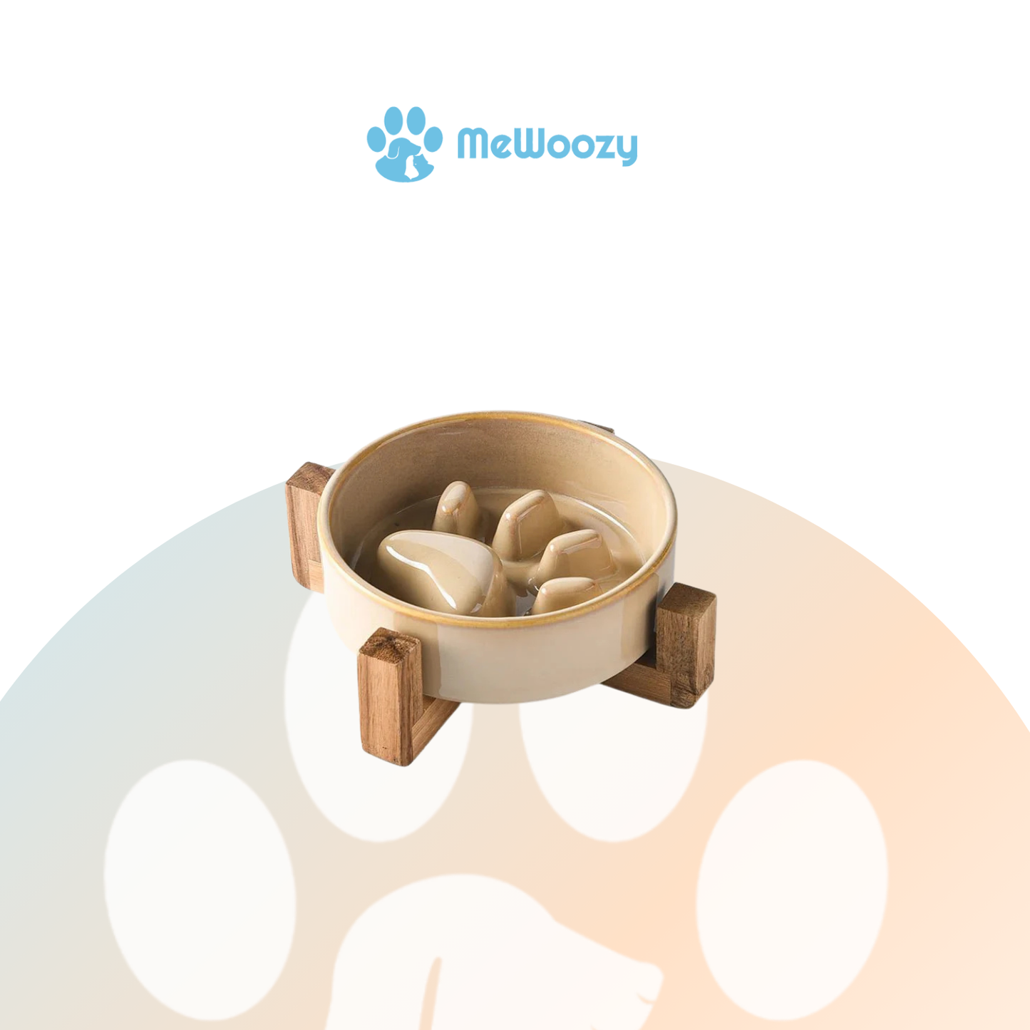 Keramische Slow Feeder Met Standaard – Voor Rustig Eten