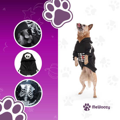 Skelet Hoodie Voor Honden