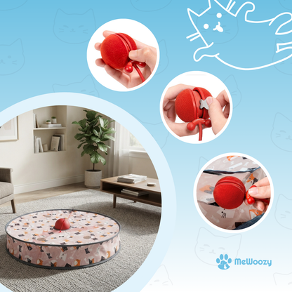 Interactieve Speelbal Met Staart En Speelmat Voor Katten