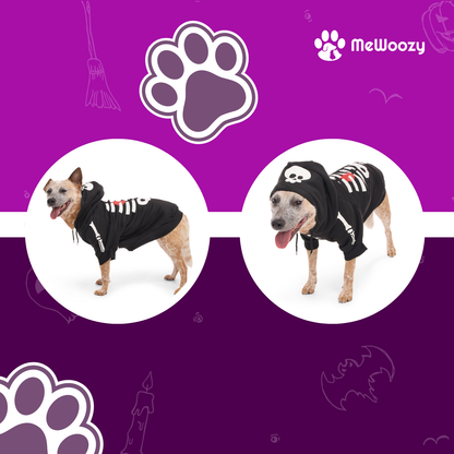 Skelet Hoodie Voor Honden