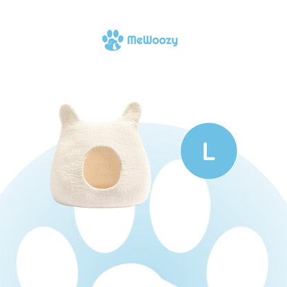 Sneeuwwitte Vilten Kattenmand