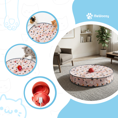 Interactieve Speelbal Met Staart En Speelmat Voor Katten