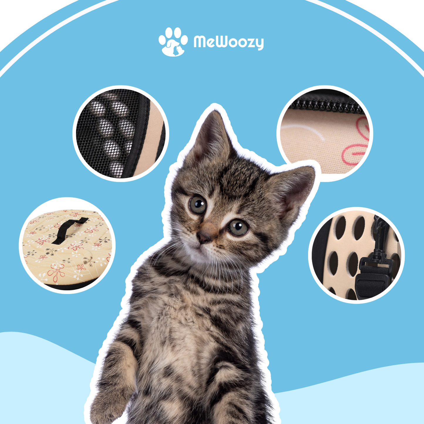 Draagtas Voor Katten – Met Ventilatie Voor Onderweg