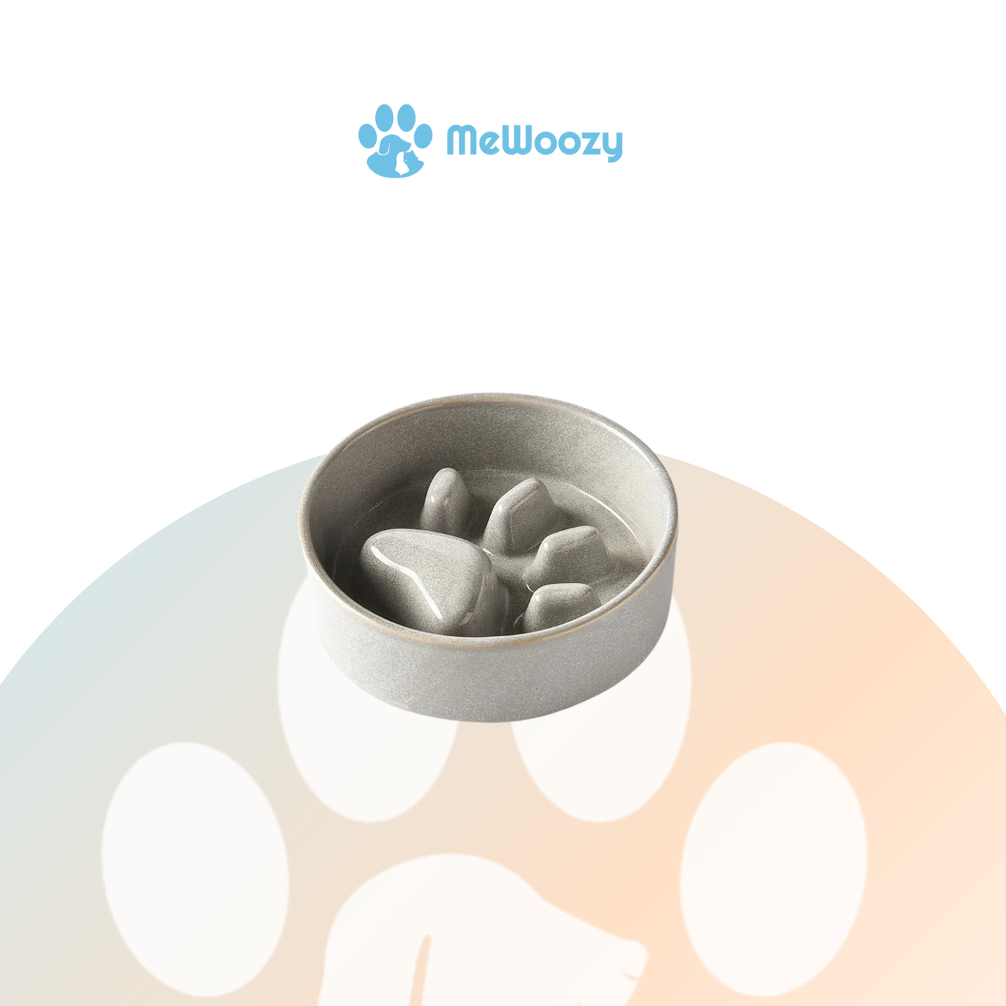 Keramische Slow Feeder Met Standaard – Voor Rustig Eten
