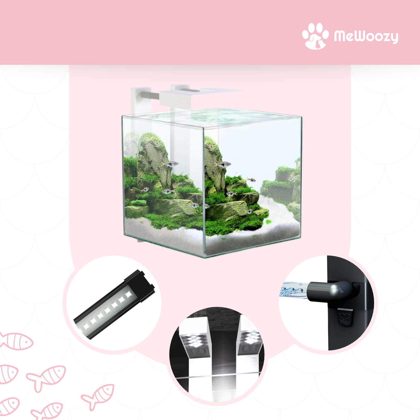 Compact Aquarium Met Led En Filter – Voor Makkelijk Thuisgebruik