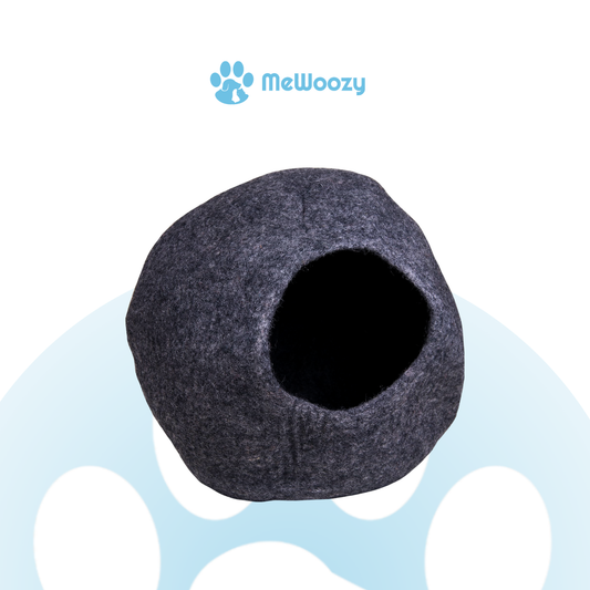 Wolvilt Kattenhuis Rond – Voor Warme En Knusse Rustplek