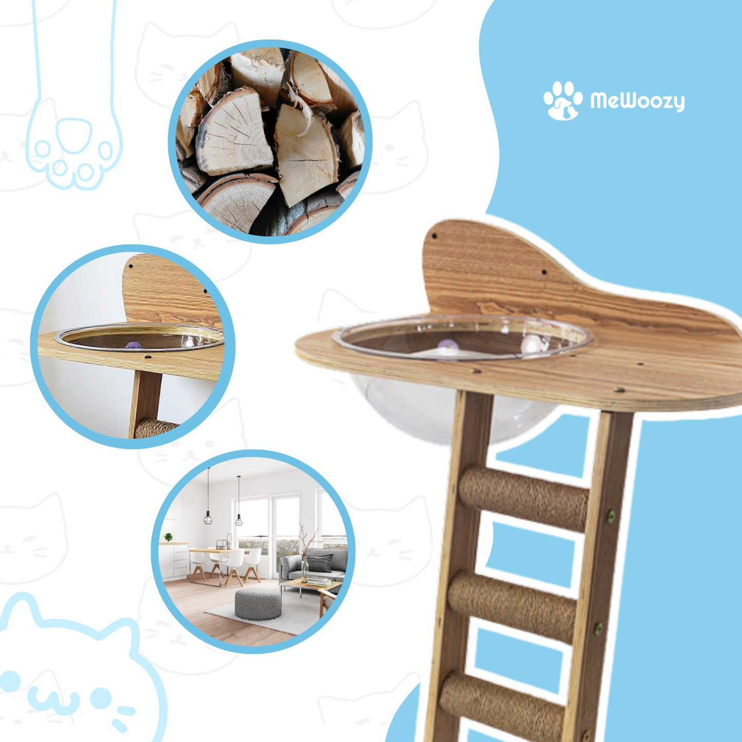 Wandklimset Voor Katten – Voor Hoogte En Binnenavontuur