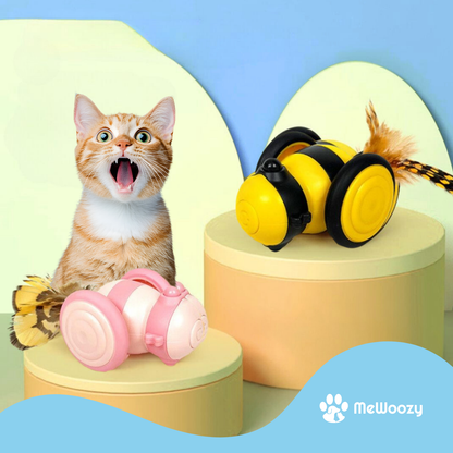 Interactief Kattenbij Speeltje – Met Beweegbare Veren