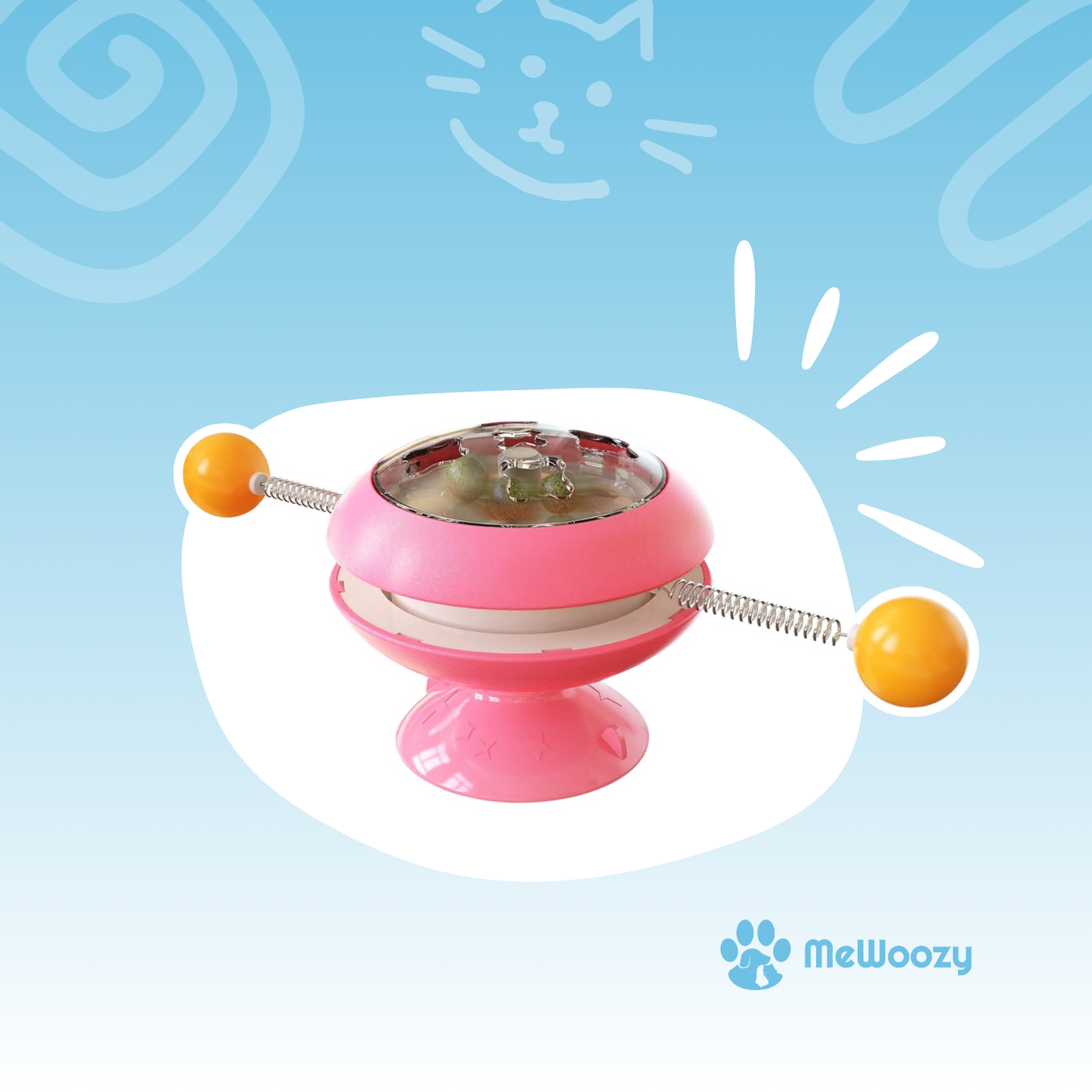Interactief Kattenrad Met Draaiende Ballen – Voor Actief Spel