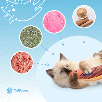 Kattenkicker Speelvis Met Kattenkruid – Voor Actief Jachtplezier