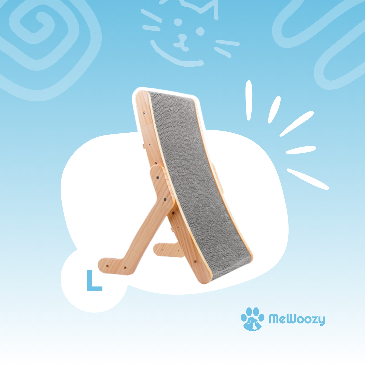 Ergonomische Kattenkrabplank Met Hout – Voor Actief En Gezond Spel