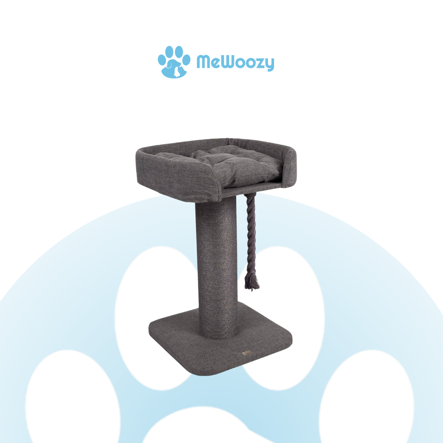 Krabpaal Met Hoog Bed Voor Katten – Met Speelkoord En Rustplek