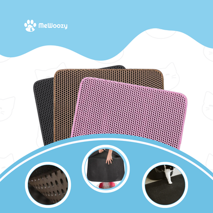 XL Kattenbak Mat Dubbel Laags – Voor Minder Korrels In Huis