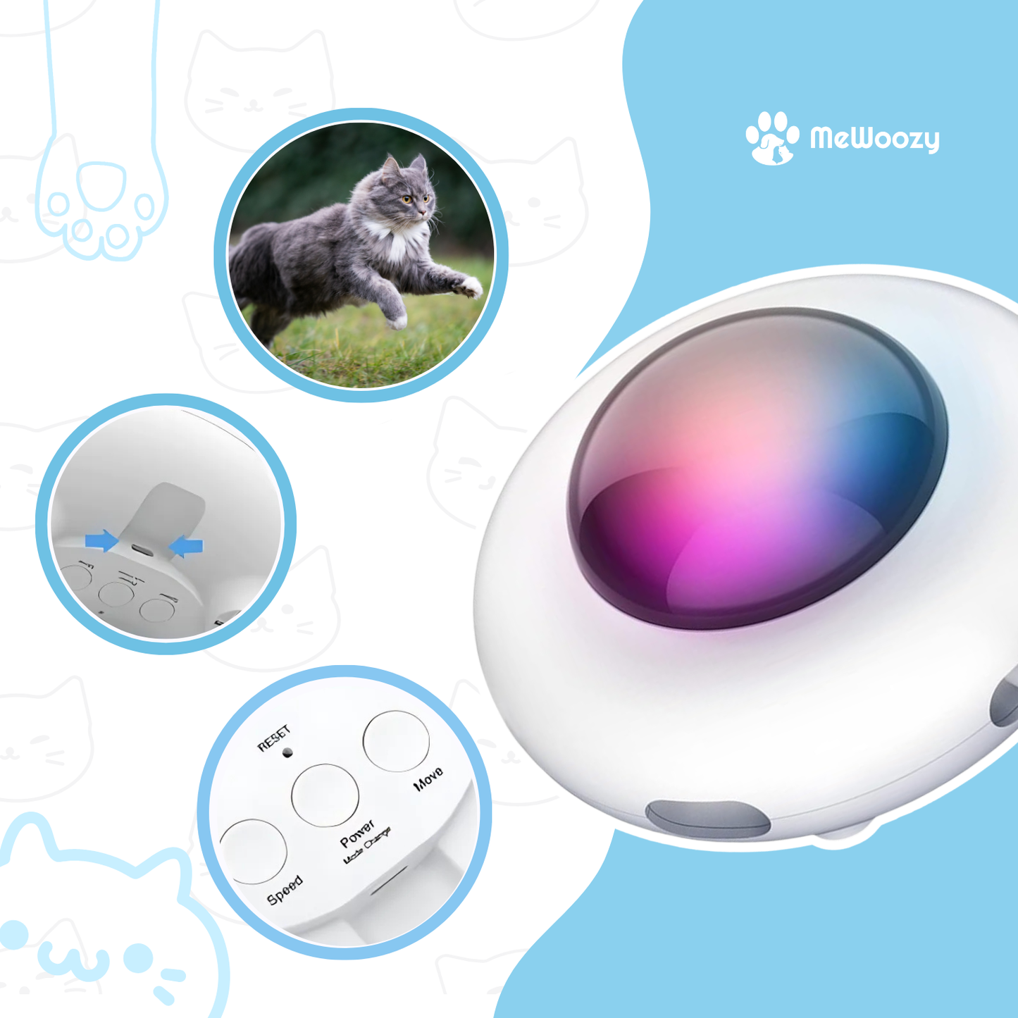 Interactieve Katten UFO Speelbal – Voor Slim En Alleen Spel