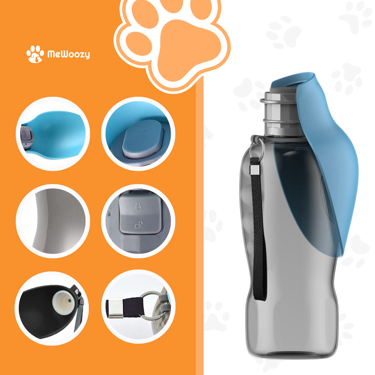 Honden Drinkfles 800ml – Voor Zorgeloos Water Mee Onderweg