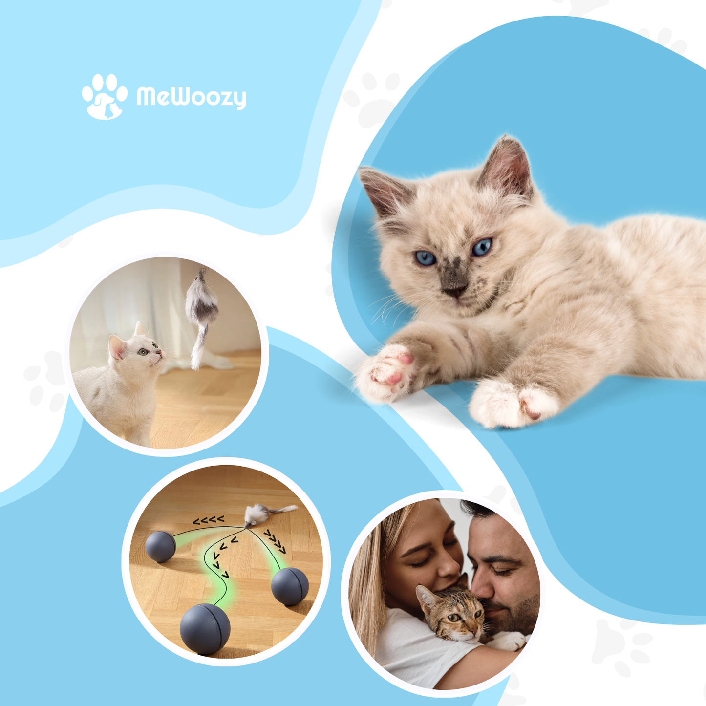 Kattenbal Met Beweegbare Staart – Voor Actief Jachtspel