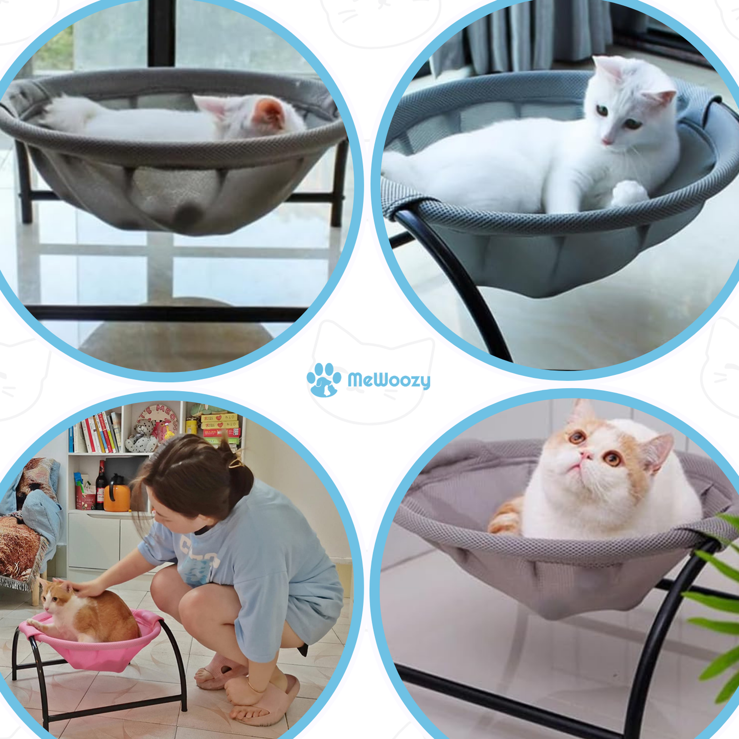 Kattenhangmat Met Metaalframe – Voor Luchtige Rustplekken