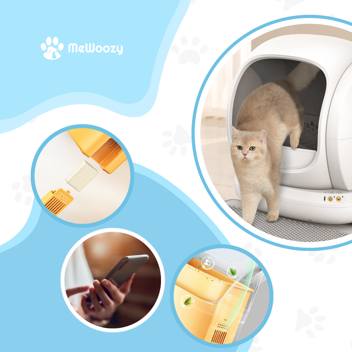 Zelfreinigende Kattenbak Met App – Voor Schone Pootmomenten