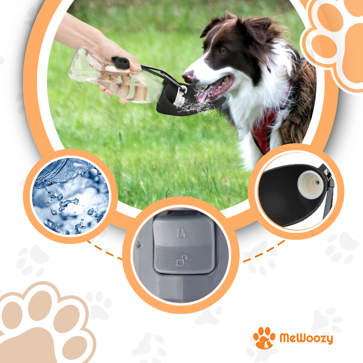 Honden Drinkfles 800ml – Voor Zorgeloos Water Mee Onderweg