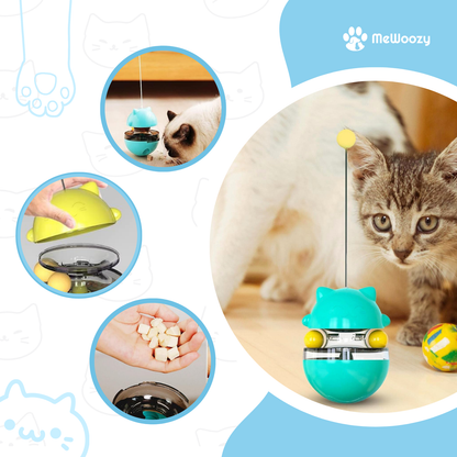 Wiebel Speelbal Voor Katten – Met Lekkernij En Veerpret