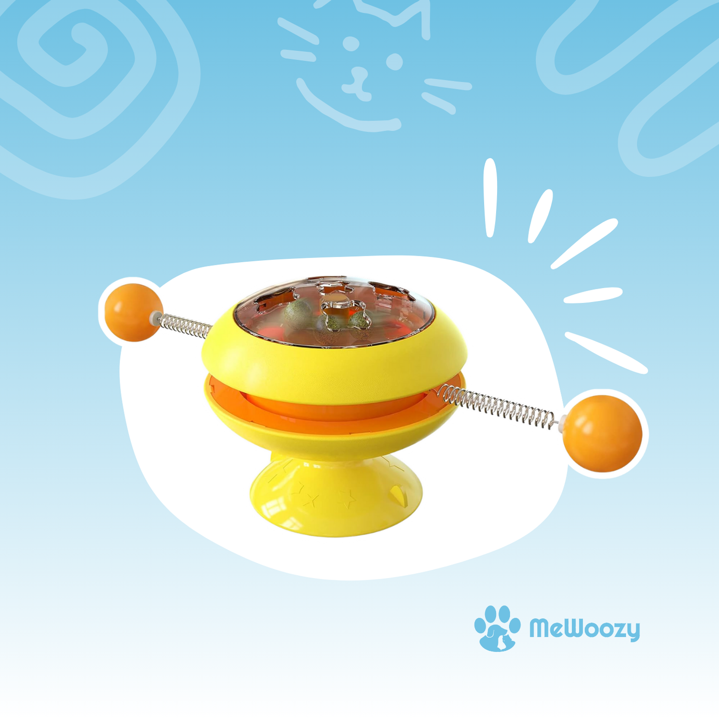 Interactief Kattenrad Met Draaiende Ballen – Voor Actief Spel