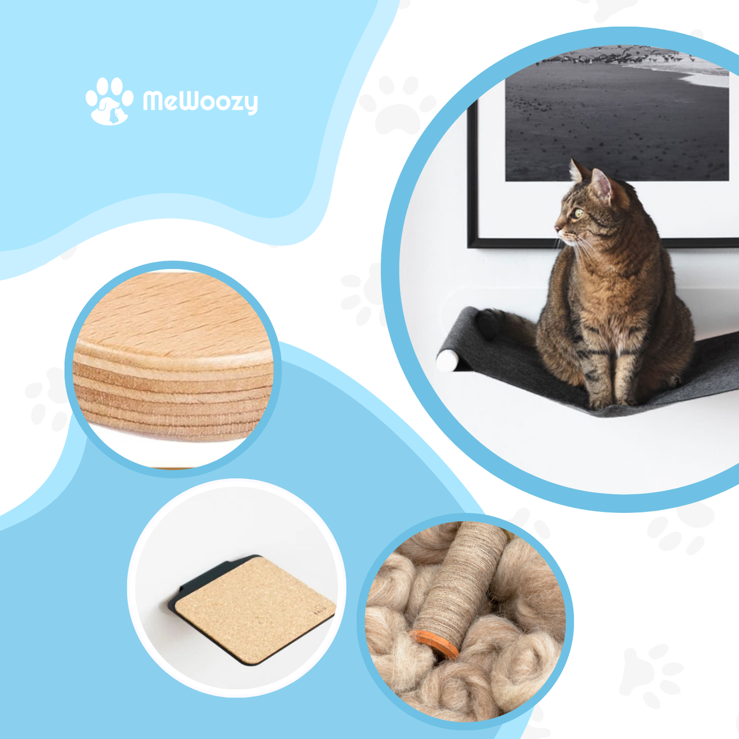 Kattenhangmat Voor Muurmontage – Voor Warm En Hoog Relaxen
