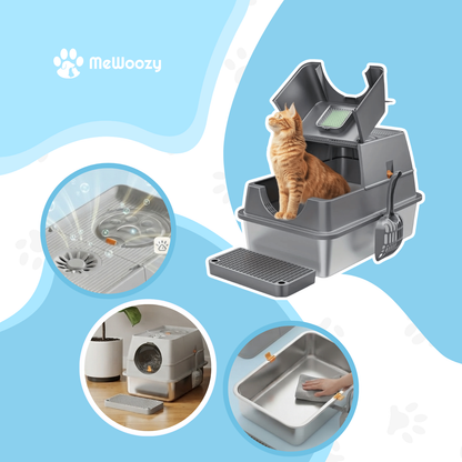 RVS Kattenbak XXL – Voor Minder Geur En Makkelijk Schoonmaken