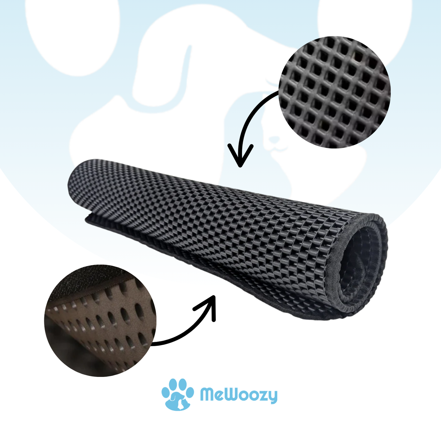 XL Kattenbak Mat Dubbel Laags – Voor Minder Korrels In Huis