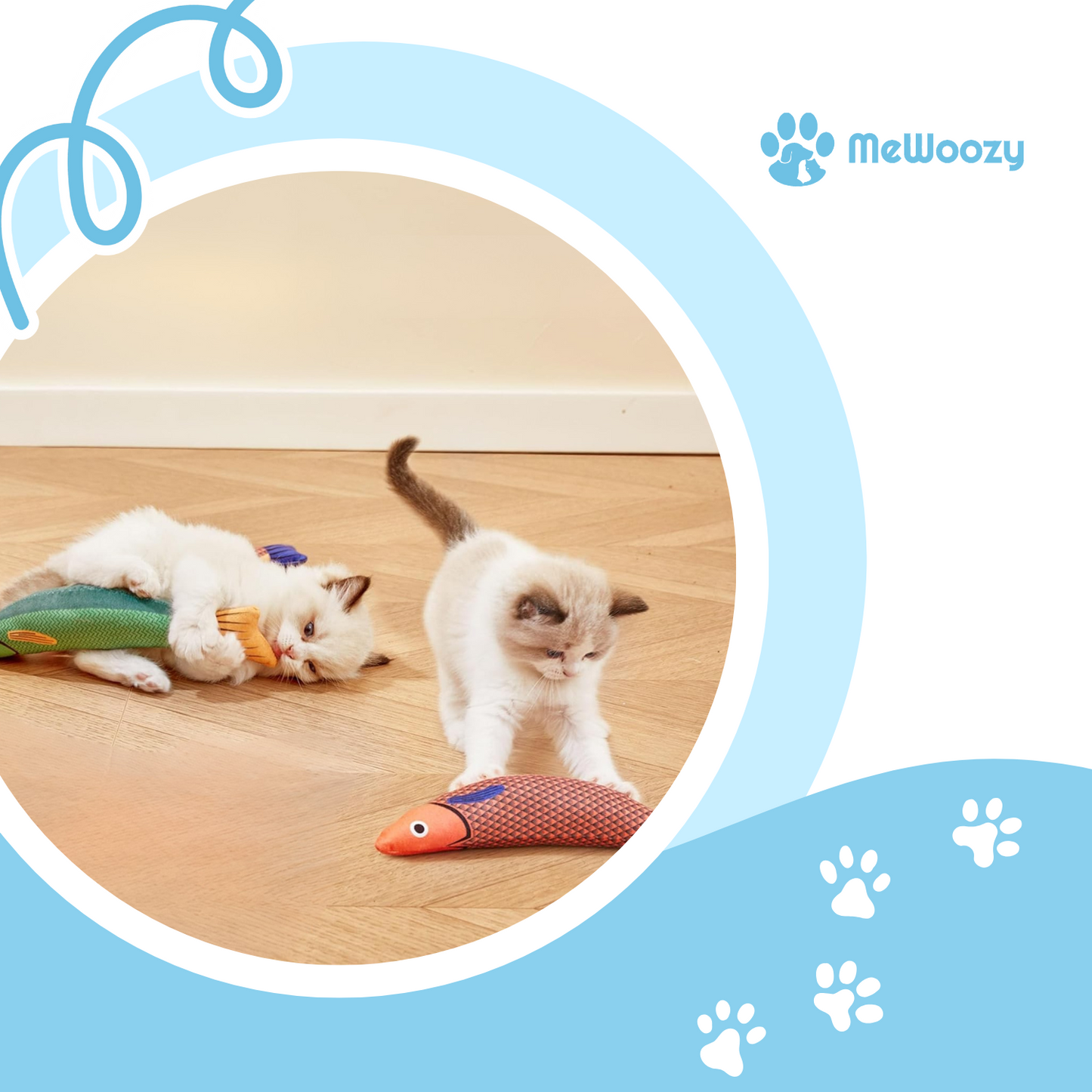 Kattenkicker Speelvis Met Kattenkruid – Voor Actief Jachtplezier