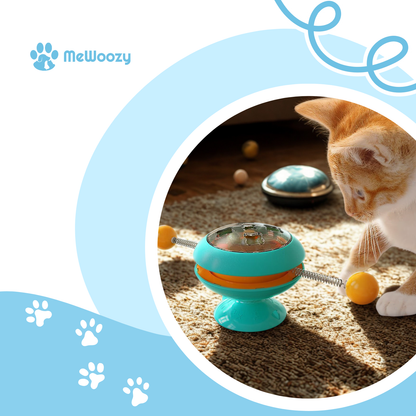 Interactief Kattenrad Met Draaiende Ballen – Voor Actief Spel