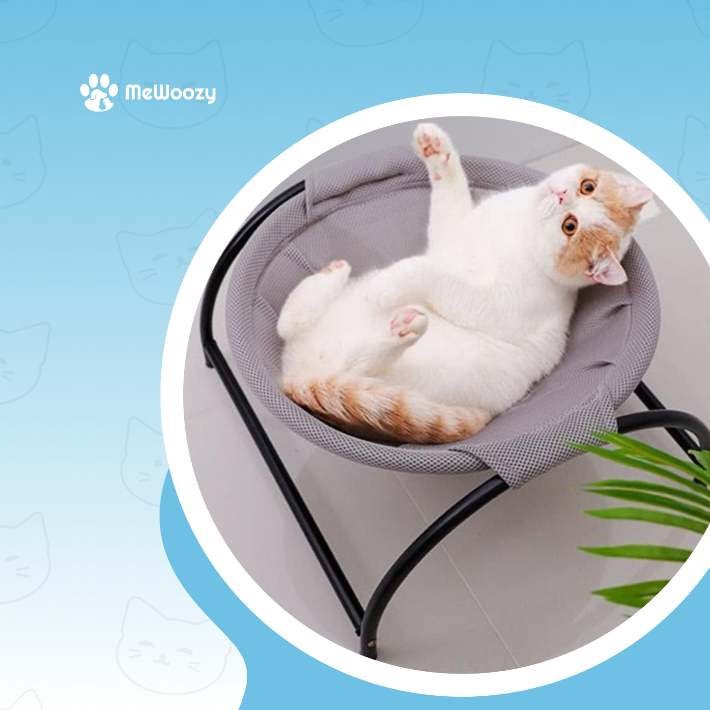 Kattenhangmat Met Metaalframe – Voor Luchtige Rustplekken
