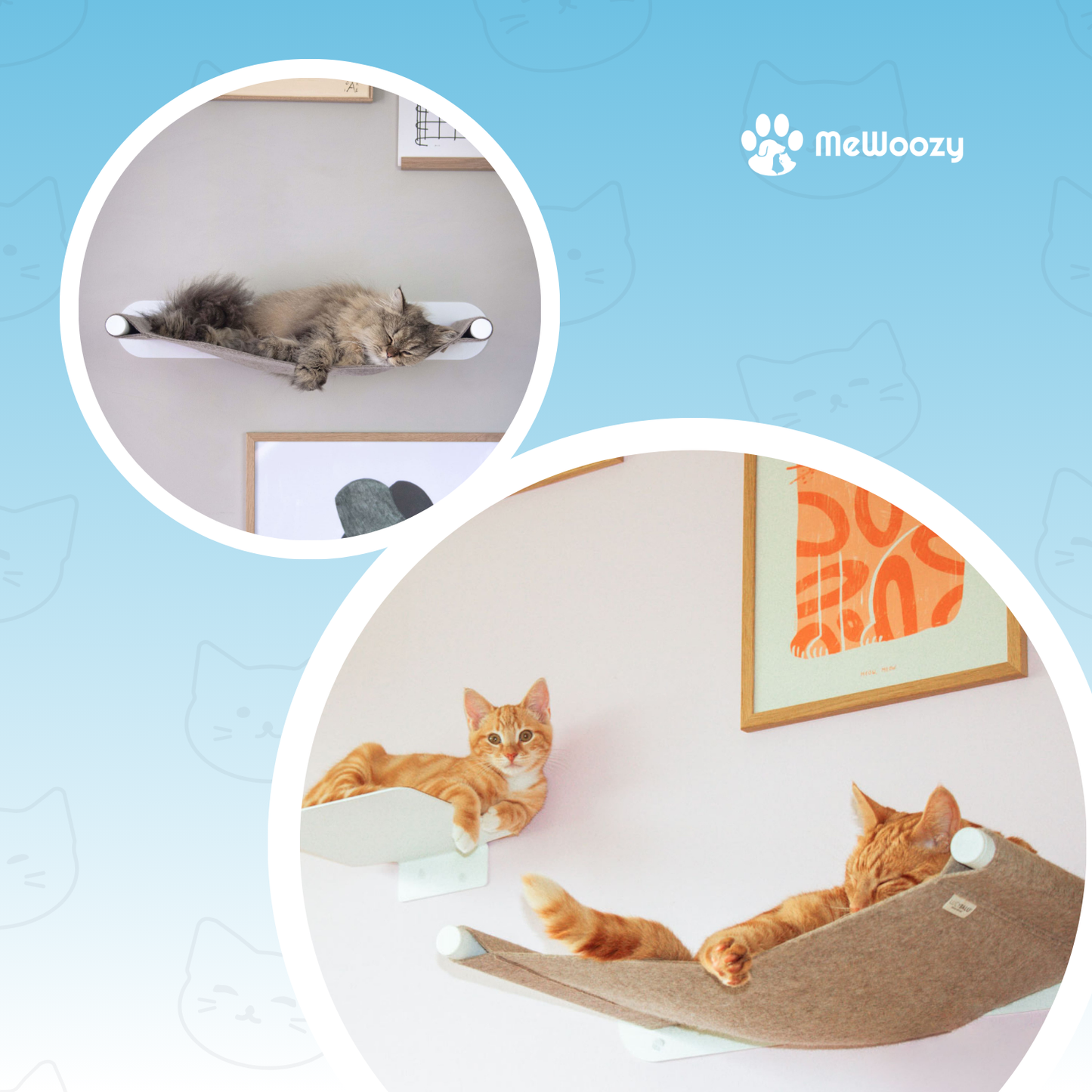 Kattenhangmat Voor Muurmontage – Voor Warm En Hoog Relaxen