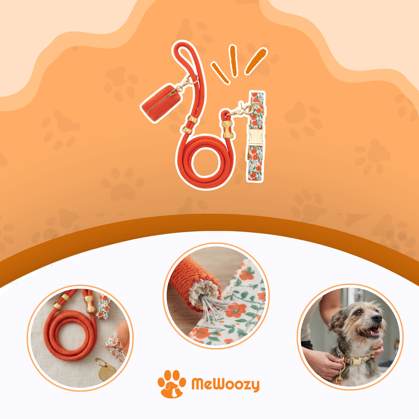 Honden Wandelset Met Halsband En Poepzakhouder – Voor Samen Uit