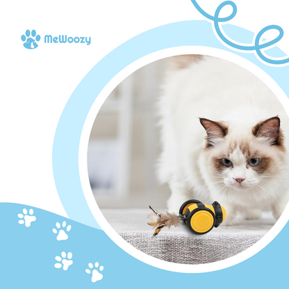 Interactief Kattenbij Speeltje – Met Beweegbare Veren