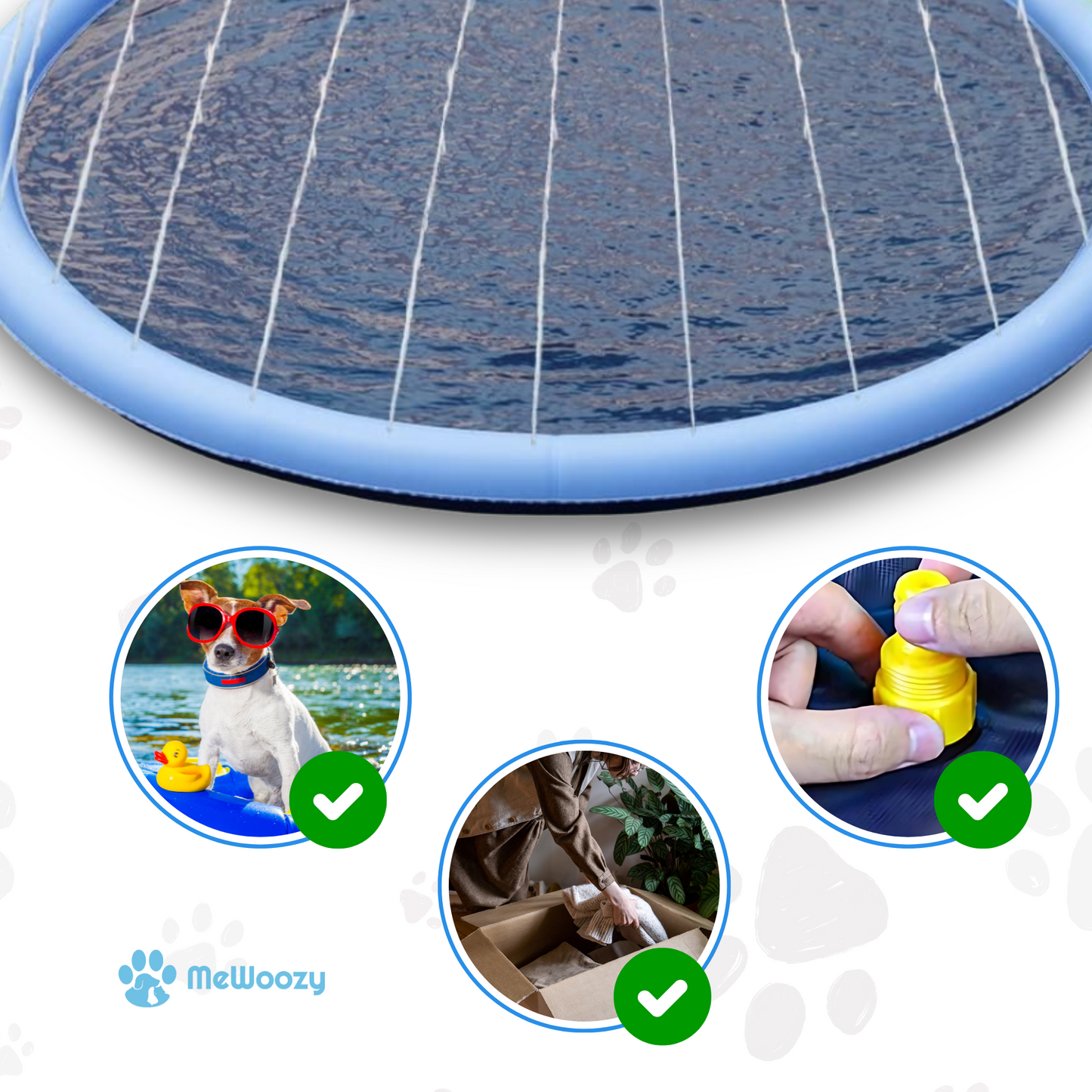 Honden Watermat Met Sproeiers – Voor Verkoelend Buitenplezier