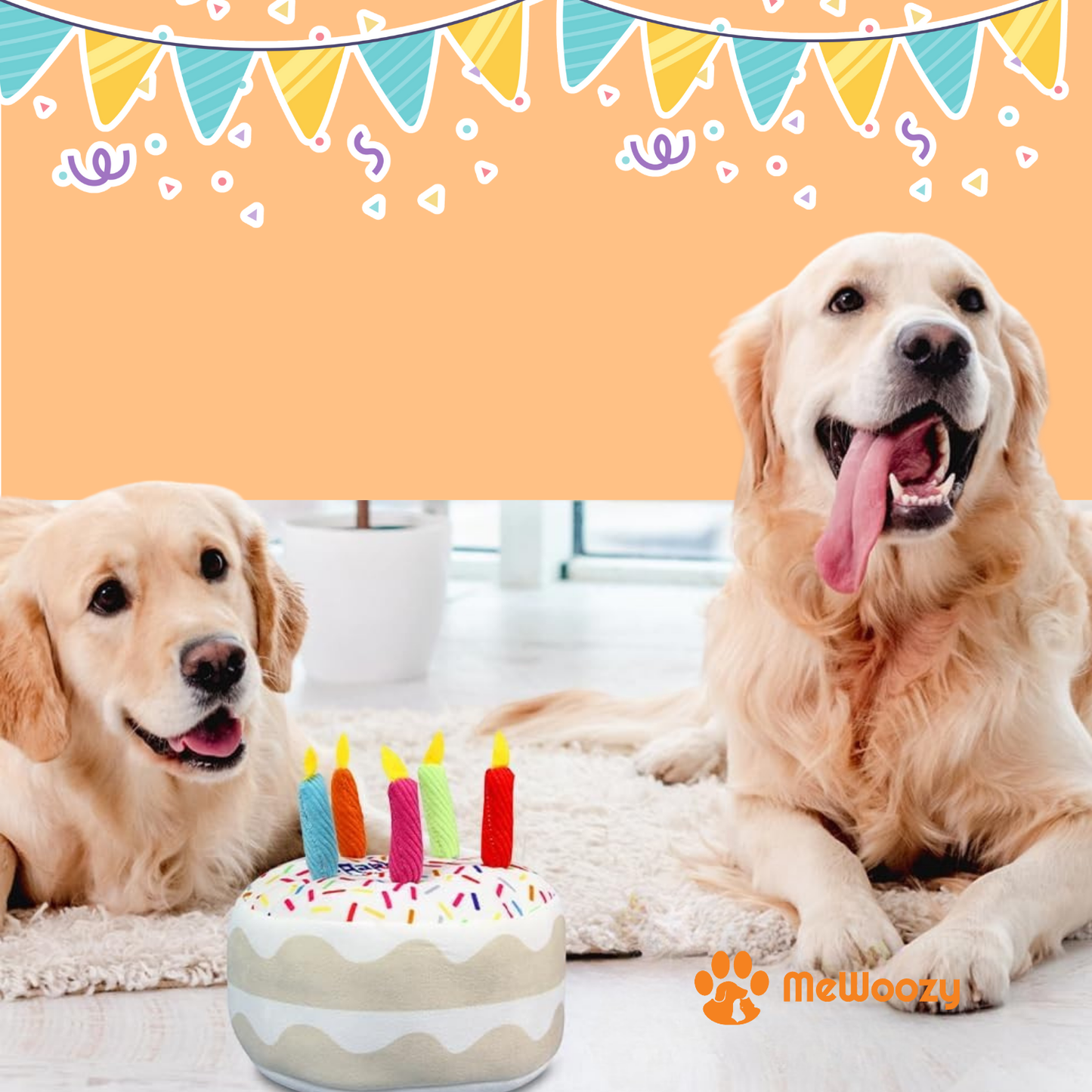 Verjaardagsspeelset Voor Honden – Met Piepgeluid En Pluche