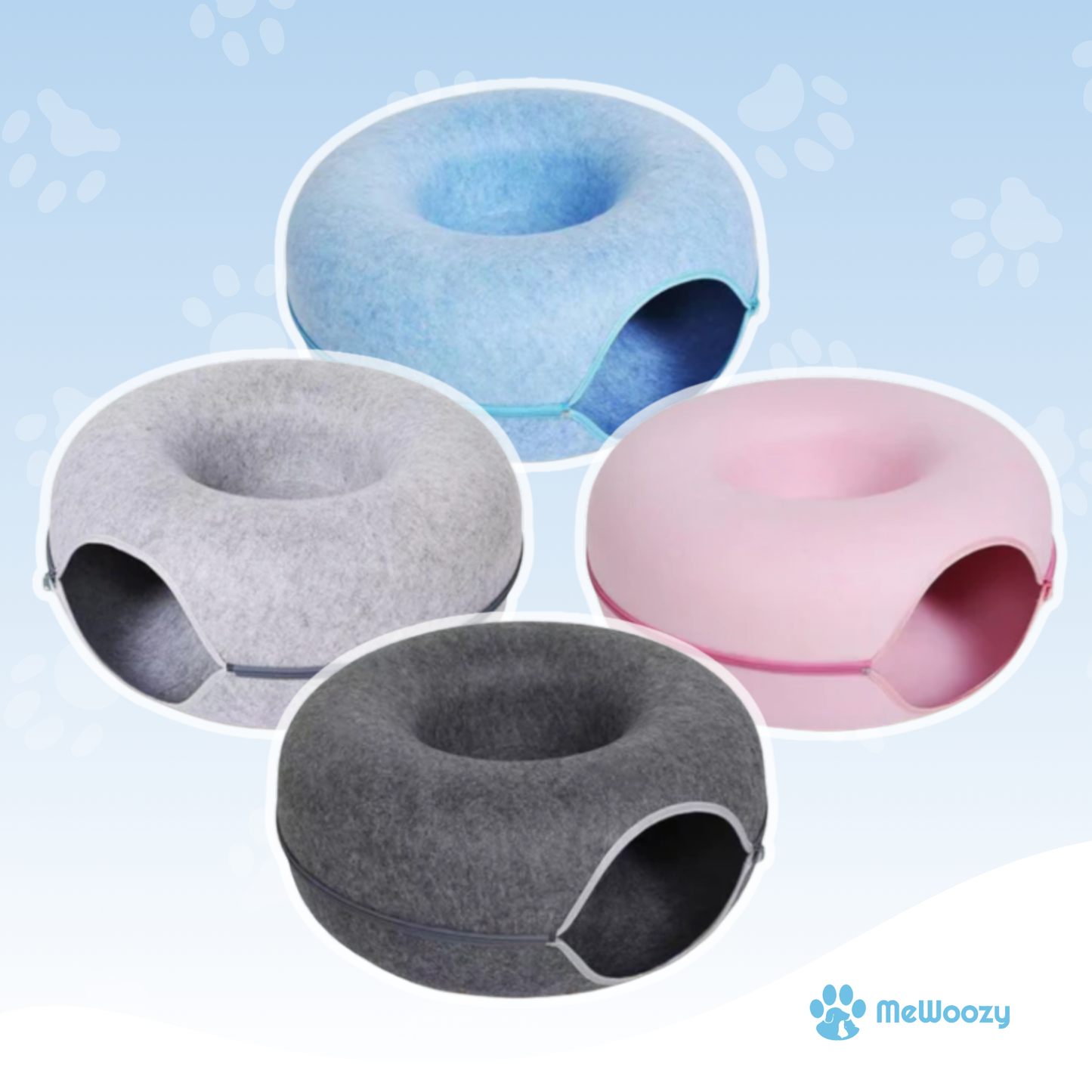 Cat Tunnel with Scratching Mat – For Playing and Sleeping
