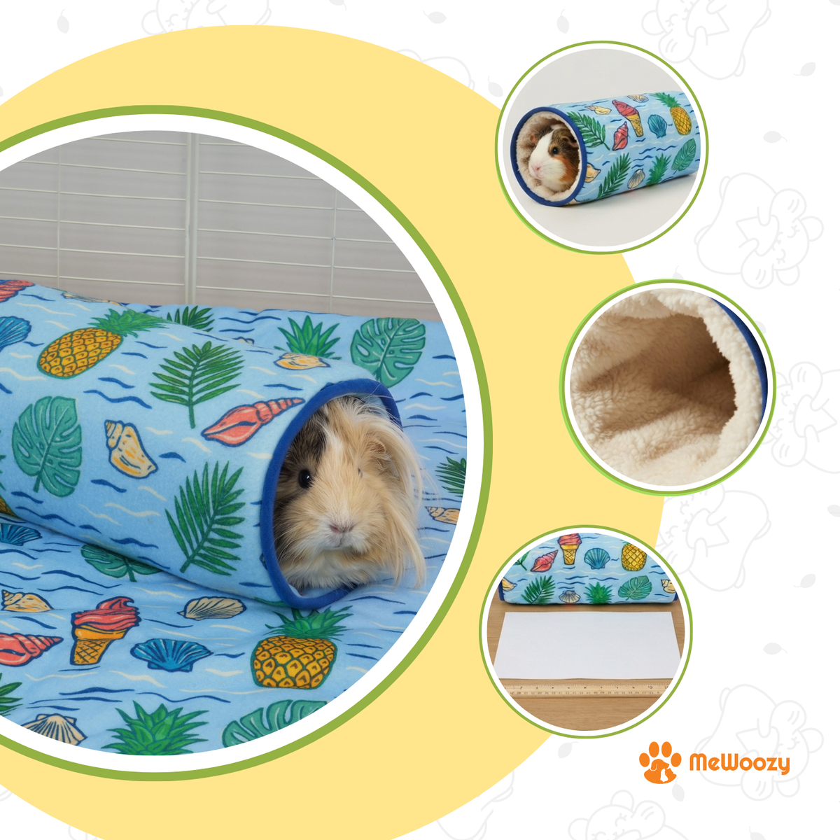 Kustcollectie Fleecetunnel Voor Cavia's