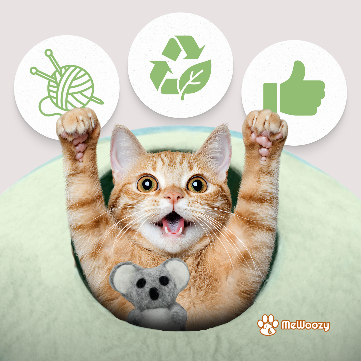 Wollen Kattenhol Handgemaakt – Voor Rust En Geborgenheid