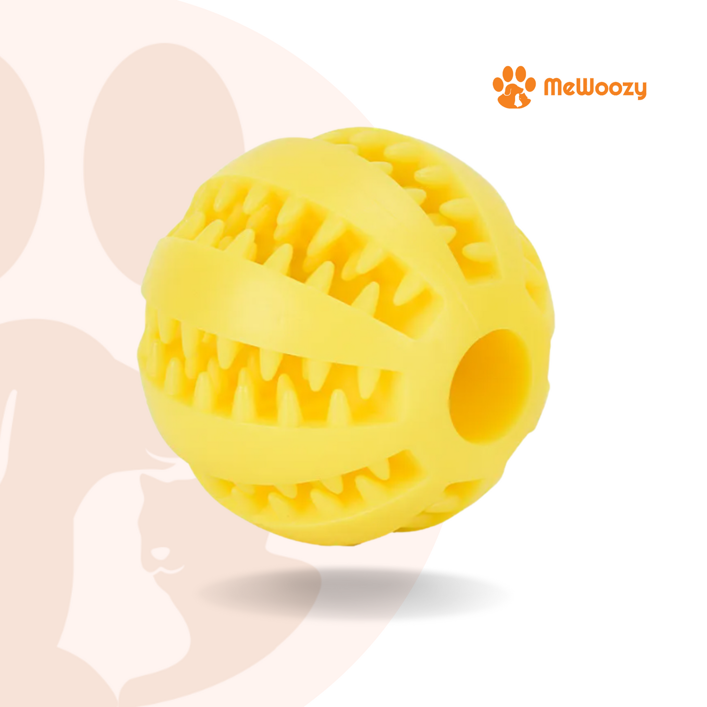 Dog Toy Ball – With Teeth Cleaning Effect