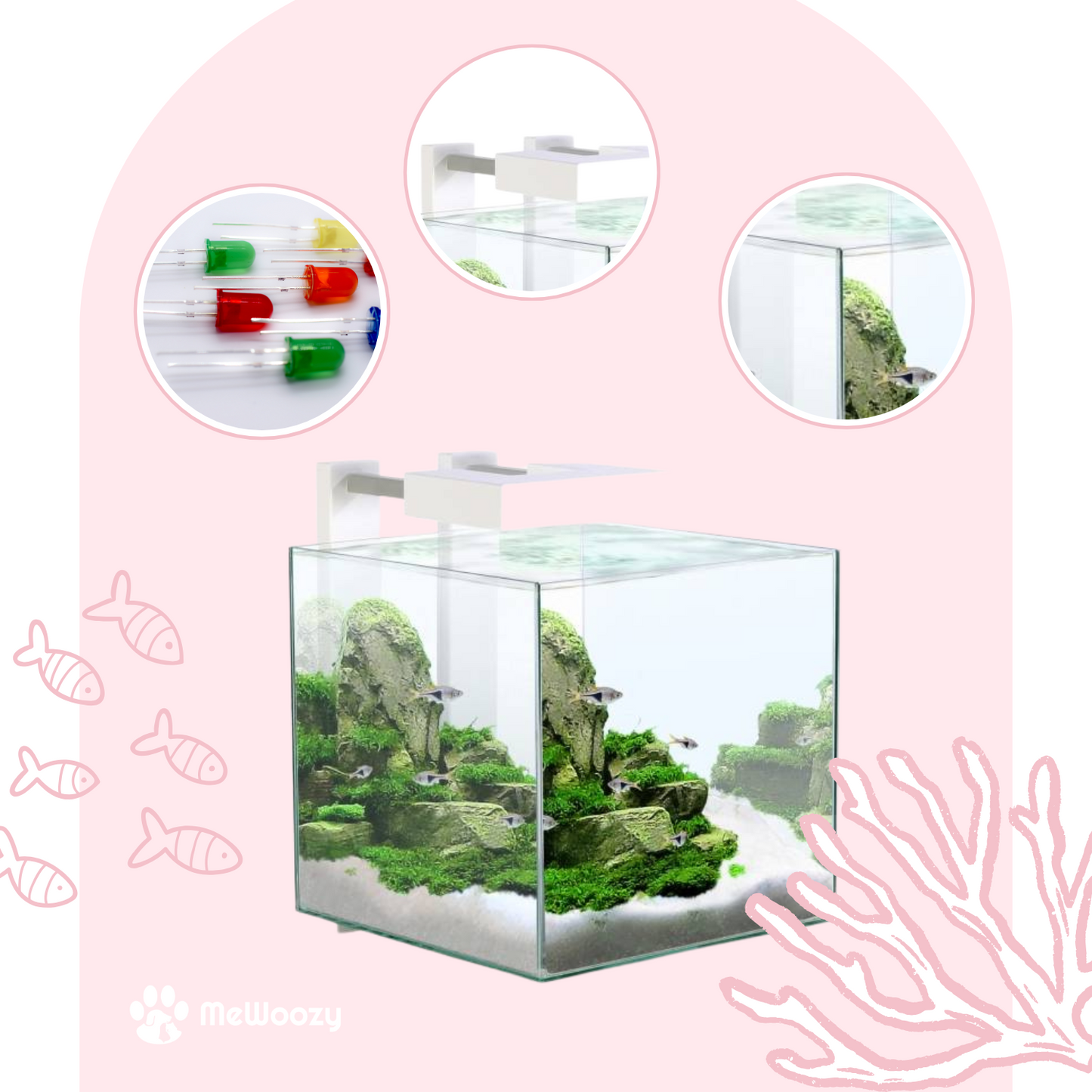 Compact Aquarium Met Led En Filter – Voor Makkelijk Thuisgebruik